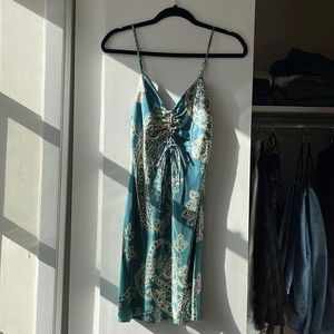 ZARA paisley print mini dress